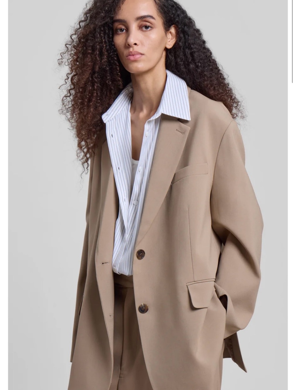 NWOT XS BEA BLAZER - LATTE